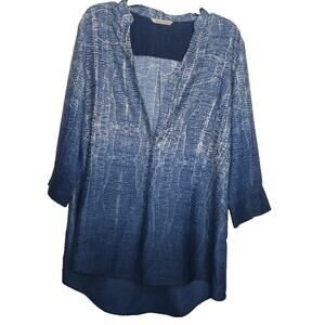 Soft‎ Surroundings Blue Brigitte Tunic Style Size Large